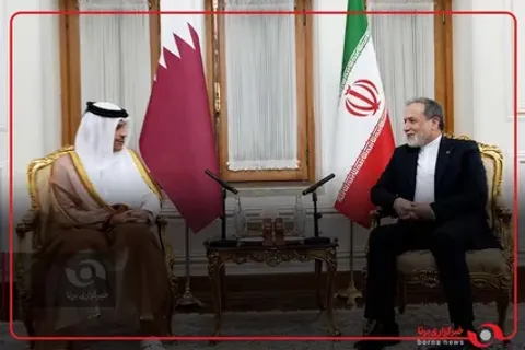 لقاء ومباحثات بين محمد بن عبدالرحمن آل ثاني رئيس الوزراء وزير الخارجية القطري وسيد عباس عراقجي