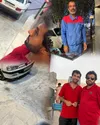جانفدایی متصدیان جایگاه سوخت کاسکین ایرانشهر در مهار گسترده حریق یک خودرو در این جایگاه