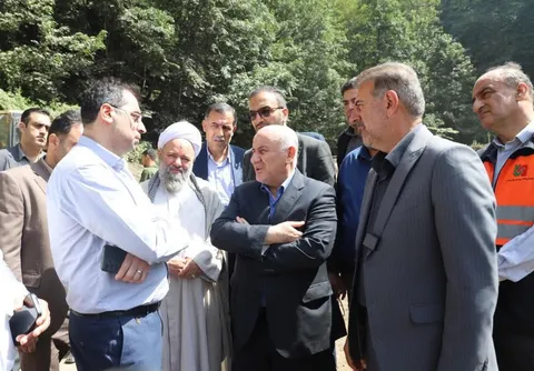 گره کور رانش جاده کلاردشت باز شد؛ استاندار از تکمیل پروژه ایمن‌سازی «عینکت» طی دو هفته آینده خبر داد