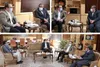امیر رضا خادم قهرمان سابق کشتی با استاندار قزوین دیدار کرد