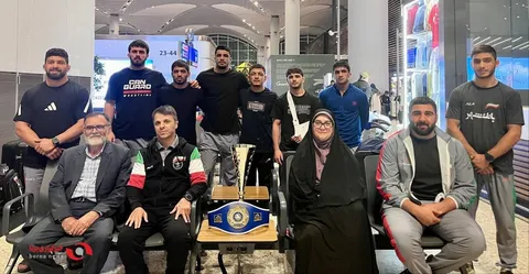 دیدار تیم کشتی فرنگی امیدهای ایران با معاون وزیر ورزش و جوانان