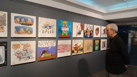 واکنش هنرمندان برای نمایش واقعی تجاوزگران صهیون‌ در کارتون و کاریکاتور «پوزه بند» 
