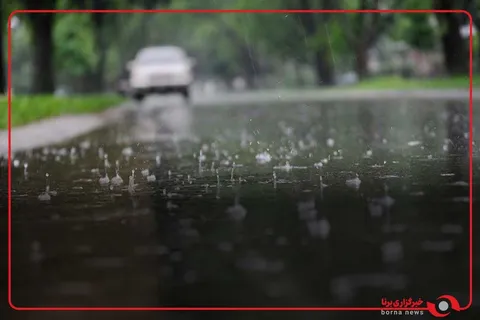 بارش نسبتا شدید باران در خمام استان گیلان
