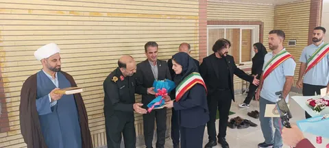 بدرقه ۳  ورزشکار لرستانی تیم ملی والیبال نشسته به نمایندگی از ۵۳۱ شهید انتظامی لرستان
