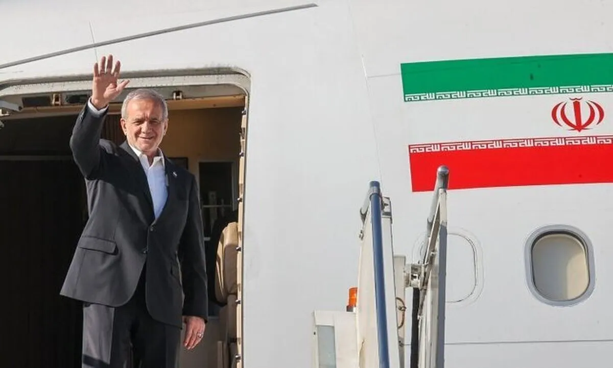 Pezeshkian leaves Kazakhstan for Turkmenistan