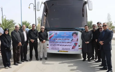 اعزام ۱۷ اتوبوس جامعه ورزش و جوانان از سیستان و بلوچستان به مشهد مقدس جهت شرکت در مراسم تشییع رهبر شهید انقلاب