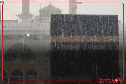 بارش باران شدید در مکه