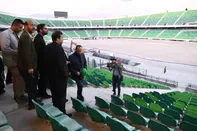 بازدید وزیر ورزش و کمیسیون فرهنگی مجلس از مرکز ملی فوتبال، فدراسیون کشتی و استادیوم آزادی