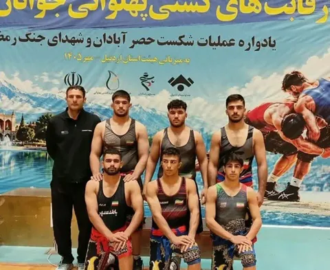 درخشش کشتی‌گیران کردستانی در رقابت‌های کشتی پهلوانی قهرمانی جوانان کشور