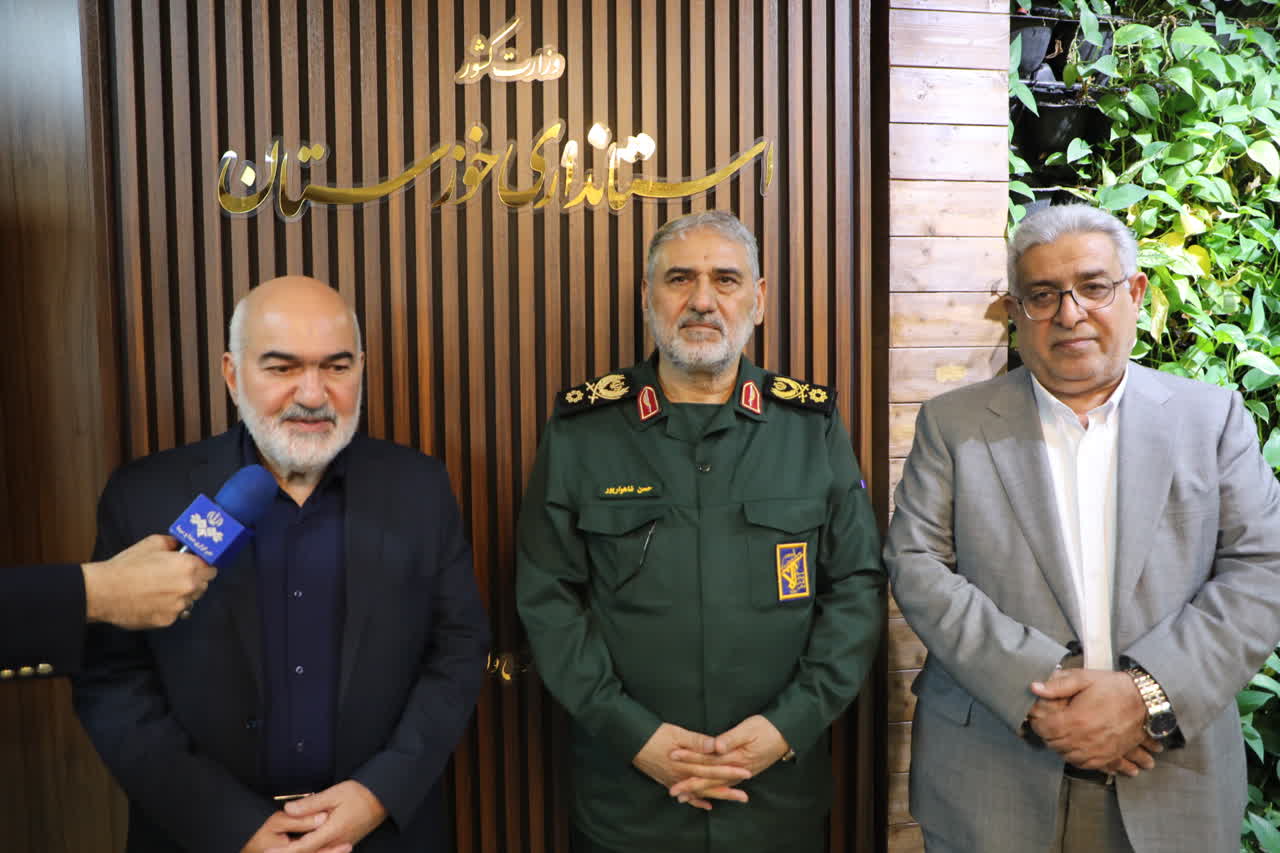 استاندار: سپاه در توسعه - امنیت و همبستگی خوزستان نقشآفرین است / انسجام دستگاههای اجرایی و نیروهای مسلح پشتوانه پیشبرد اهداف استان است استاندار: سپاه در توسعه - امنیت و همبستگی خوزستان نقشآفرین است / انسجام دستگاههای اجرایی و نیروهای مسلح پشتوانه پیشبرد اهداف استان است