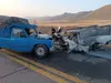 آتش بی احتیاطی راننده خواب آلود نیسان، دامن راننده بی گناه وانت را گرفت