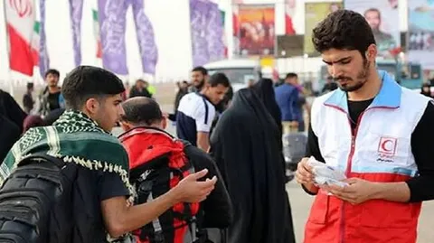 استقرار ۳۲ مرکز درمانی هلال‌احمر در نجف