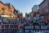 تظاهرات حمایت از فلسطین در لس‌آنجلس آمریکا