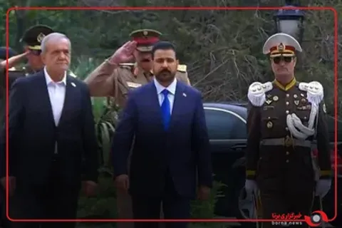 مراسم الاستقبال الرسمي لرئيس الوزراء العراقي