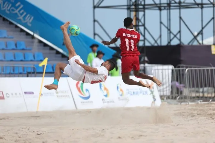 Iran's Beach Soccer Team Advances to Knockout Stage After Defeating Saudi Arabia