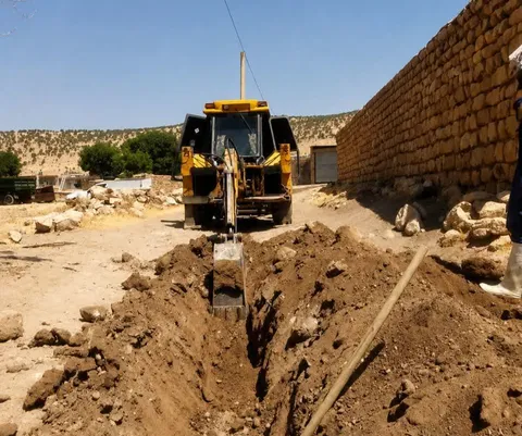 توسعه شبکه آبرسانی و رفع مشکل کم‌آبی در ۵ روستای اسلام‌آبادغرب