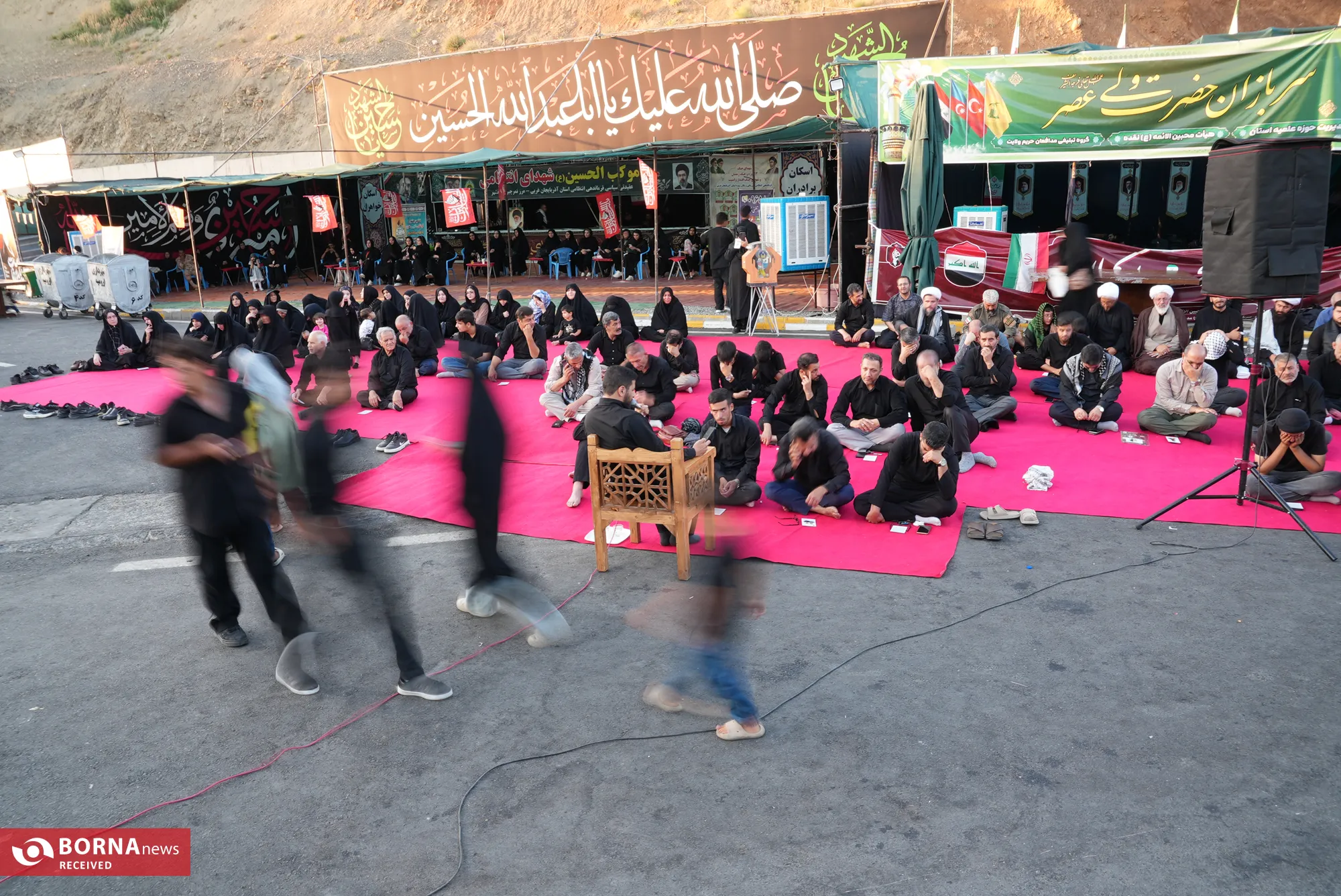 زائران اربعین حسینی در مرز تمچین
