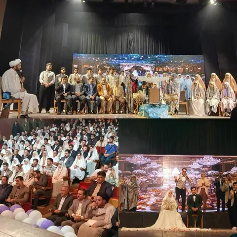 جشن وصال ۲۰۰ زوج جوان گلستانی در گرگان برگزار شد