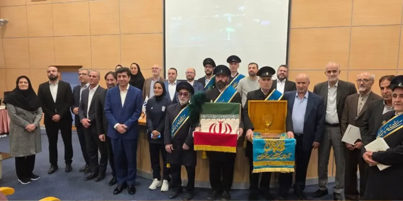 مراسم وداع المنتخب الإيراني لكرة القدم للسيدات قبل التوجه الى استراليا
