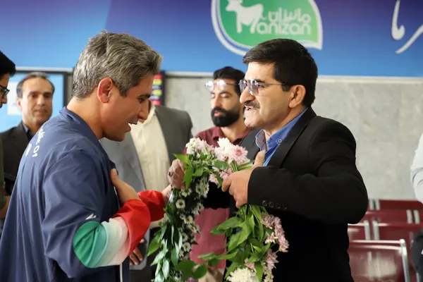 مراسم استقبال از فرشاد امیری داور کشتی