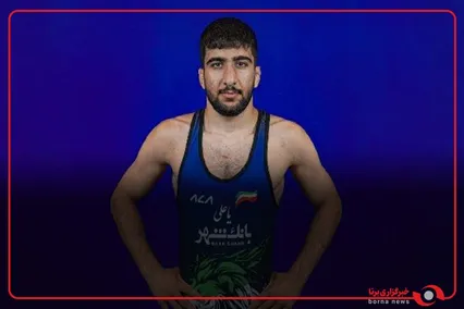 مراسم اهدای مدال نقره به پیام احمدی