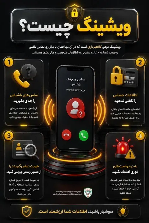 فریب صدای پشت خط را نخورید؛ ویشینگ در کمین است!