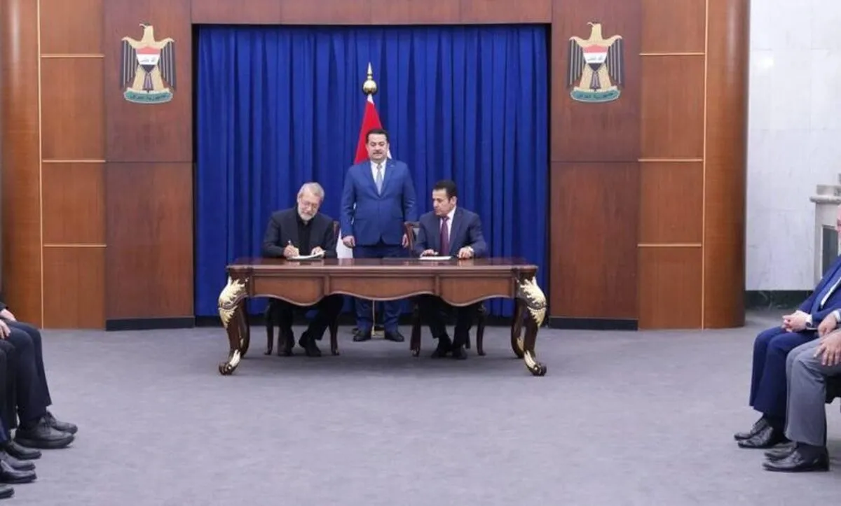 توقيع مذكرة تفاهم أمنية بين إيران والعراق بحضور رئيس وزراء العراق