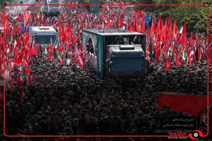 تلاطمِ قلوب مردم عزادار در بدرقۀ «آقای شهید ایران»