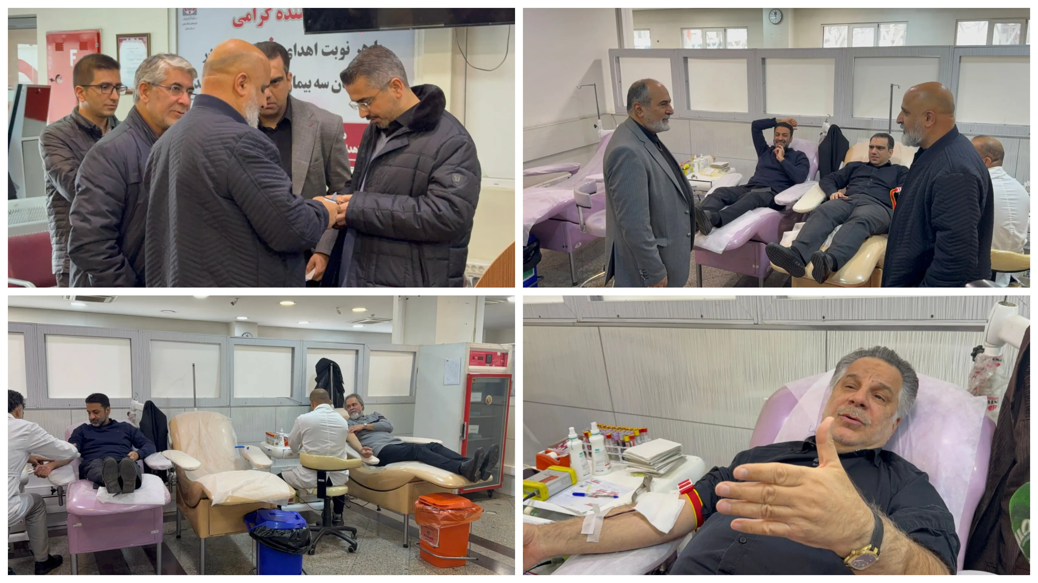 هنرمندان با اهدای خون همبستگی با مردم را در شرایط جنگی نشان دادند
