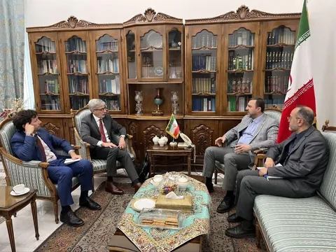 دیدار غریب آبادی با معاون وزیر خارجه نروژ ، سفیر فرانسه و رئیس بانک بریکس