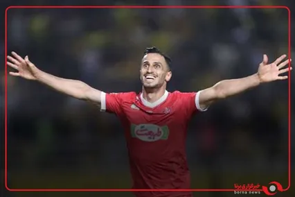 گل اول پرسپولیس به ذوب آهن توسط علی علیپور