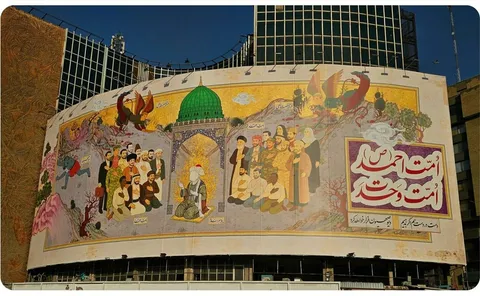 «اُمّت وَحدَت» در دیوارنگاره پایتخت به نمایش درآمد