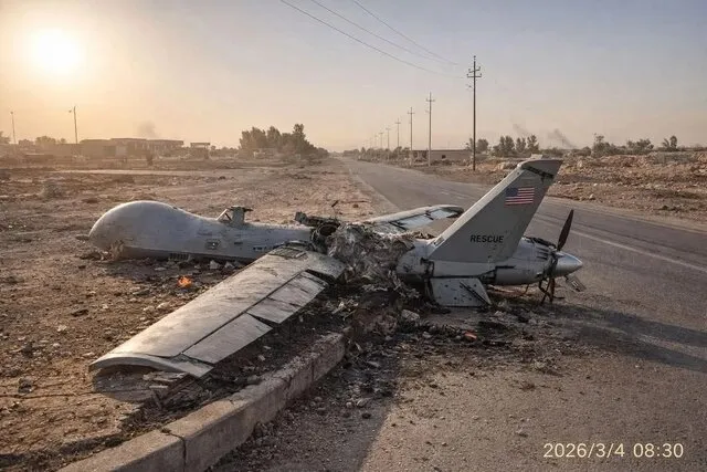 پهپاد آمریکایی در صلاح‌الدین عراق سقوط کرد