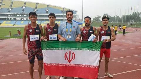 مسابقات دوومیدانی قهرمانی ناشنوایان آسیا / برنز قاره کهن به تیم ۴ در ۴۰۰ متر ایران رسید