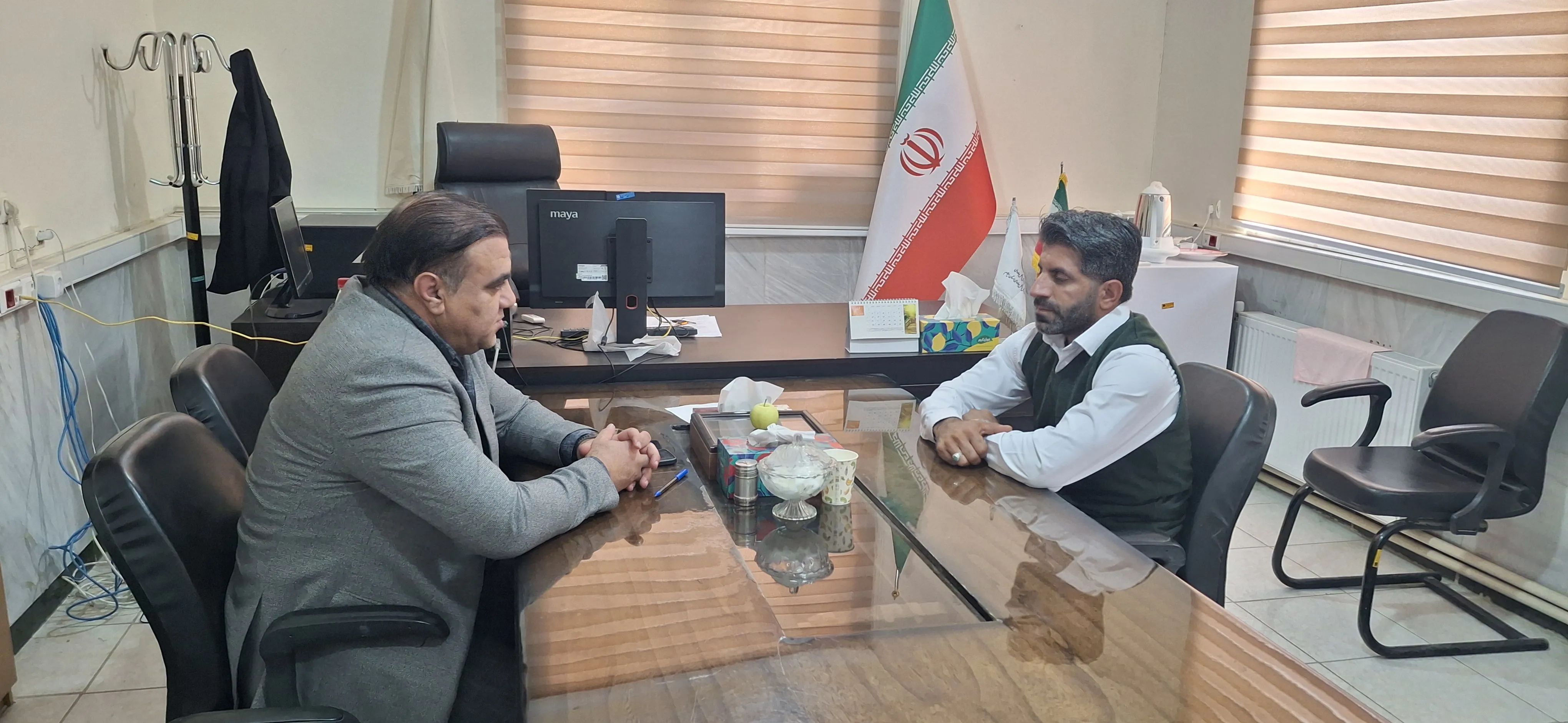 بازدید رئیس حراست فرمانداری چرداول از اداره راهداری و حمل و نقل جاده‌ای شهرستان