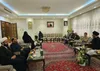 دیدار آیت‌الله عاملی با خانواده شهید دکتر علی لاریجانی