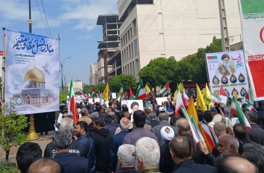 حضور حماسی مردم دارالحماسه بوشهر در راهپیمایی روز جهانی قدس