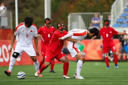 دیدار فوتبال نابینایان تیم‌های ایران و چین/NAGOYA2026