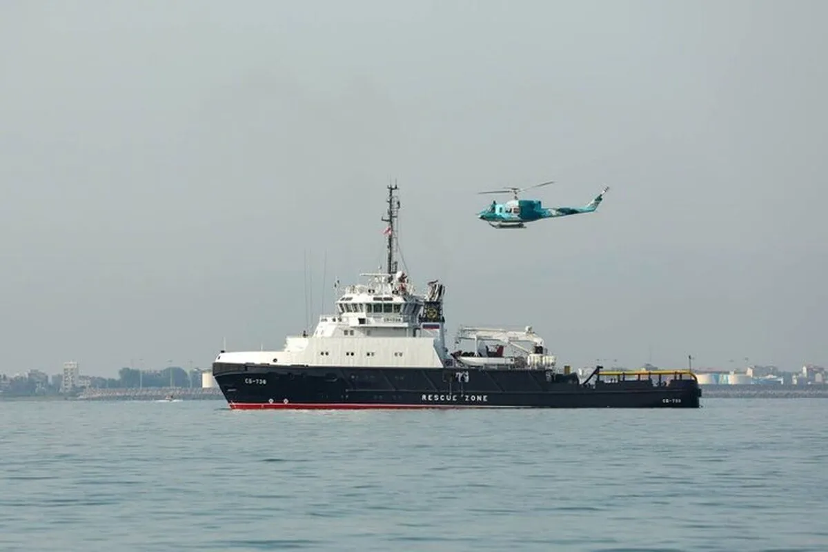 Russian vessel in the Caspian Sea for joint drill with Iran
