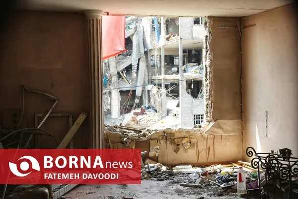 مناطق مورد اصابت تهران