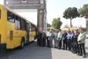 آیین بدرقه ناوگان حمل‌ونقل عمومی شهر قدس برای خدمت‌رسانی به زائران اربعین حسینی برگزار شد