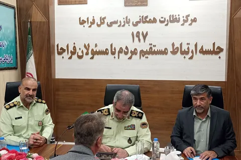 سردار محمدیان در مرکز ۱۹۷ پای درد دل مردم نشست