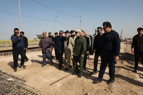  ۸۰ درصد پیشرفت فیزیکی پل روگذر سوسنگرد / تاکید رییس ستاد مرکزی اربعین حسینی کشور بر تامین منابع مالی مسیر پیاده‌روی زایران حسینی
