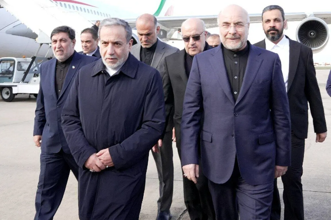 Iranian delegation led by Mohammad Baqer Ghalibaf arrives in Qatar