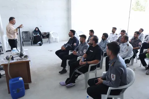 برگزاری دوره بازآموزی آتش‌نشانان روستایی در پایگاه آقابابا