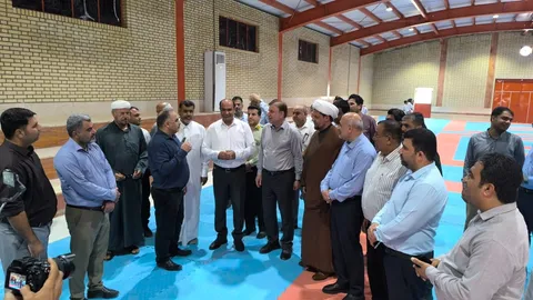 سالن ورزشی وفاق چاه مبارک افتتاح شد