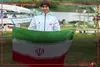 اهدای مدال برنز فاطمه مجلل در رویینگ سنگین وزن تک نفره زنان