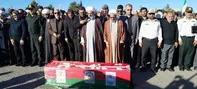 مردم مغان پیکر جان باختگان حمله تروریستی ایرانشهر را بدرقه کردند