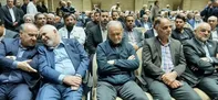 حضور پزشکیان و عارف در مراسم یادبود ناطق‌نوری