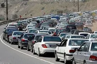 ترافیک در محور چالوس مسیر جنوب به شمال سنگین شد